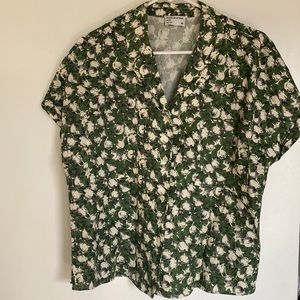 Brand new without tags, Frank and Oak ivy print blouse, Size M